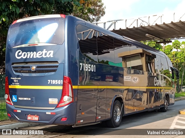 Viação Cometa 719501 na cidade de São Paulo, São Paulo, Brasil, por Valnei Conceição. Número da foto: #9575826.