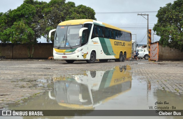 Empresa Gontijo de Transportes 21405 na cidade de Vitória da Conquista, Bahia, Brasil, por Cleber Bus. ID da foto: 9574101.