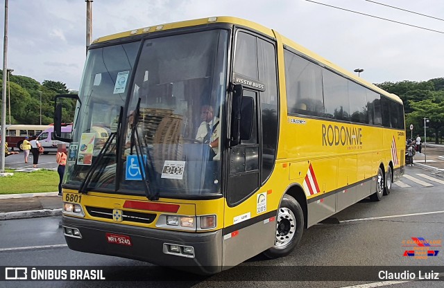 Viação Itapemirim 6801 na cidade de São Paulo, São Paulo, Brasil, por Claudio Luiz. ID da foto: 9576006.