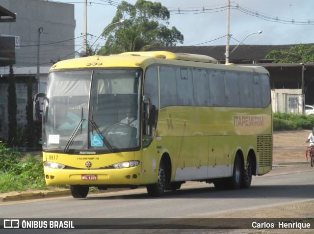 Viação Itapemirim 8817 na cidade de Teixeira de Freitas, Bahia, Brasil, por Carlos  Henrique. ID da foto: 9575121.