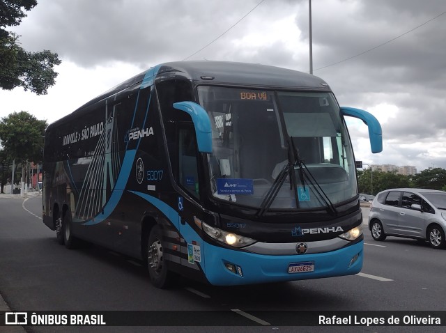 Empresa de Ônibus Nossa Senhora da Penha 53017 na cidade de São Paulo, São Paulo, Brasil, por Rafael Lopes de Oliveira. ID da foto: 9574914.