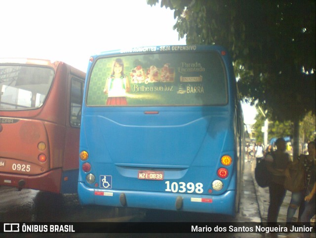Concessionária Salvador Norte - CSN Transportes 10398 na cidade de Salvador, Bahia, Brasil, por Mario dos Santos Nogueira Junior. Número da foto: #9574536.