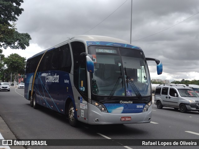 Viação Cometa 15106 na cidade de São Paulo, São Paulo, Brasil, por Rafael Lopes de Oliveira. ID da foto: 9574310.