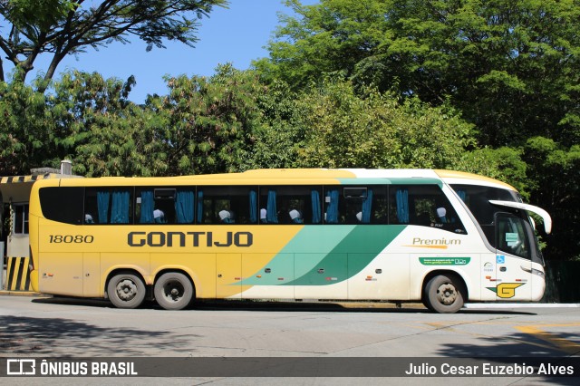 Empresa Gontijo de Transportes 18080 na cidade de São Paulo, São Paulo, Brasil, por Julio Cesar Euzebio Alves. Número da foto: #9577664.