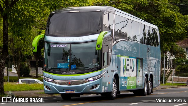 Viação Garcia 84026 na cidade de Joinville, Santa Catarina, Brasil, por Vinicius Petris. ID da foto: 9579590.