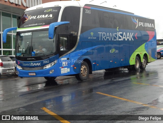 Trans Isaak Turismo 2065 na cidade de Formiga, Minas Gerais, Brasil, por Diego Felipe. ID da foto: 9577418.