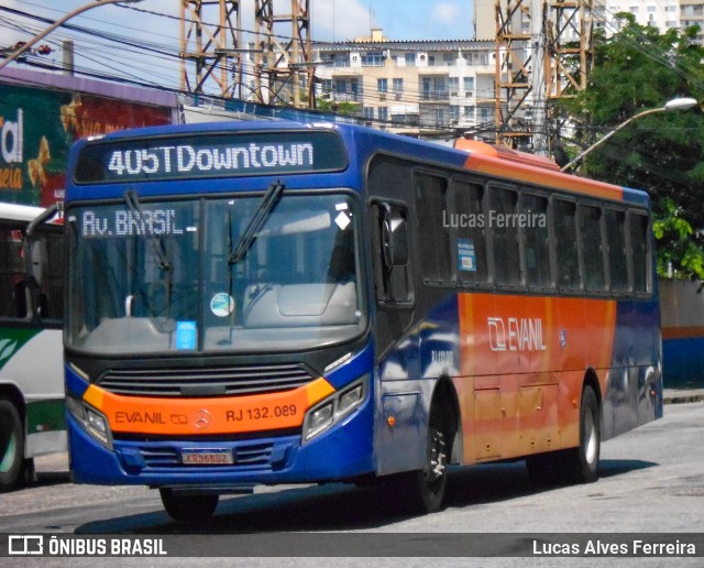 Evanil Transportes e Turismo RJ 132.089 na cidade de Nova Iguaçu, Rio de Janeiro, Brasil, por Lucas Alves Ferreira. ID da foto: 9578777.