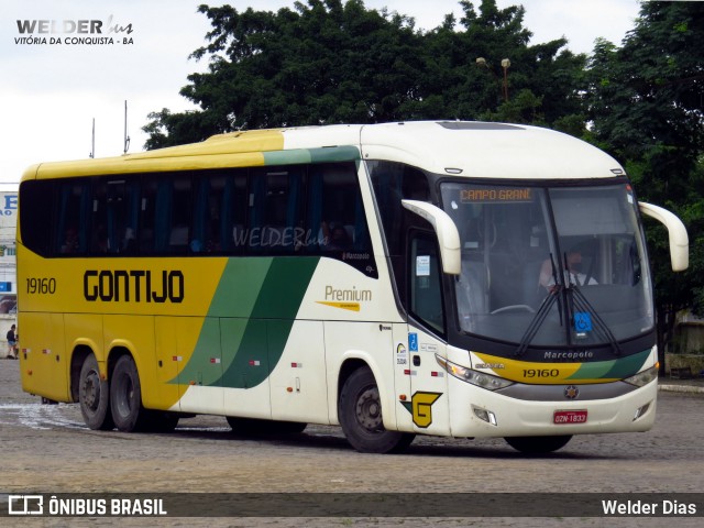 Empresa Gontijo de Transportes 19160 na cidade de Vitória da Conquista, Bahia, Brasil, por Welder Dias. Número da foto: #9579503.