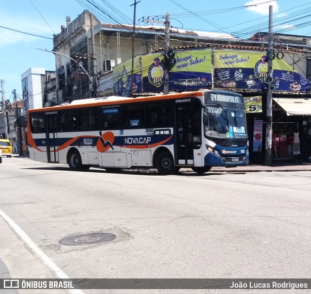 Viação Novacap B51594 na cidade de Rio de Janeiro, Rio de Janeiro, Brasil, por João Lucas Rodrigues. ID da foto: 9577355.