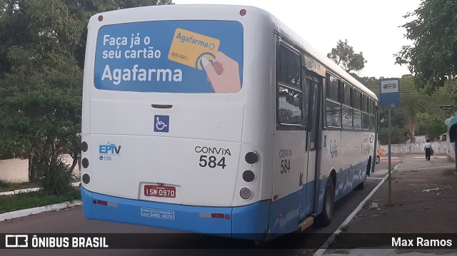 Empresa de Transporte Coletivo Viamão 584 na cidade de Viamão, Rio Grande do Sul, Brasil, por Max Ramos. ID da foto: 9578259.