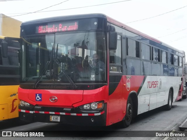 TUASA - Transportes Unidos Alajuelenses 16 na cidade de Merced, San José, San José, Costa Rica, por Daniel Brenes. ID da foto: 9580368.