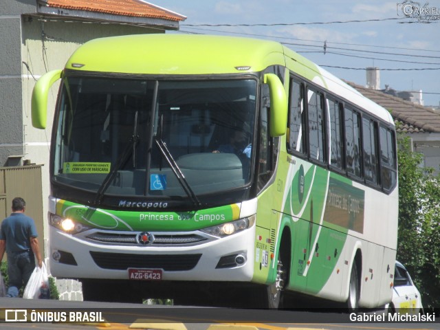 Expresso Princesa dos Campos 6501 na cidade de Ponta Grossa, Paraná, Brasil, por Gabriel Michalski. ID da foto: 9581823.