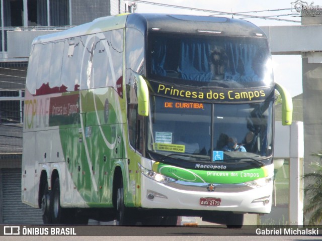 Expresso Princesa dos Campos 6339 na cidade de Ponta Grossa, Paraná, Brasil, por Gabriel Michalski. ID da foto: 9581978.