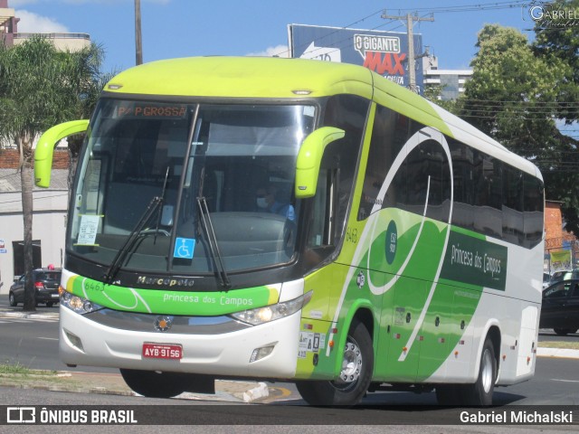 Expresso Princesa dos Campos 6463 na cidade de Ponta Grossa, Paraná, Brasil, por Gabriel Michalski. ID da foto: 9581877.