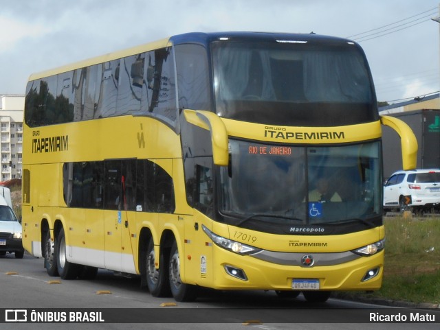 Viação Itapemirim 17019 na cidade de Curitiba, Paraná, Brasil, por Ricardo Matu. Número da foto: #9581120.