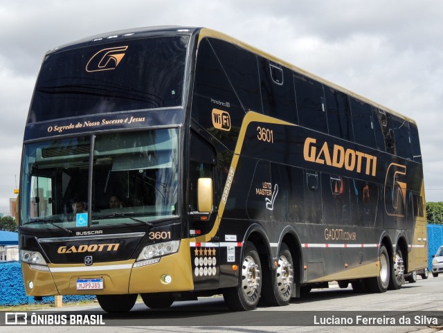 Auto Viação Gadotti 3601 na cidade de São Paulo, São Paulo, Brasil, por Luciano Ferreira da Silva. ID da foto: 9581679.