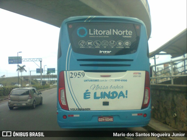 Viação Litoral Norte 2959 na cidade de Salvador, Bahia, Brasil, por Mario dos Santos Nogueira Junior. Número da foto: #9583959.