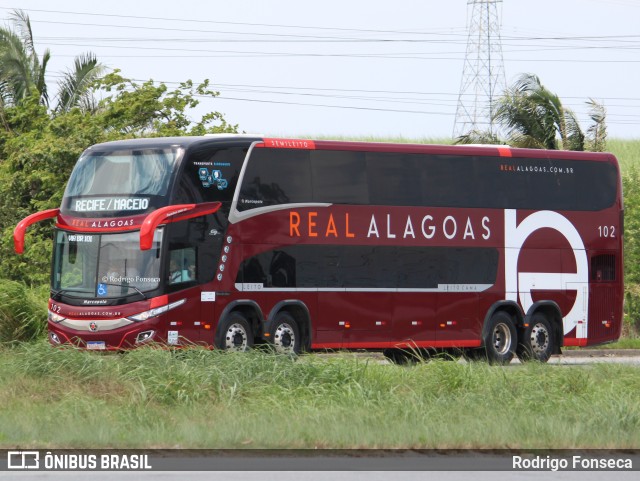 Real Alagoas de Viação 102 na cidade de Messias, Alagoas, Brasil, por Rodrigo Fonseca. Número da foto: #9583381.