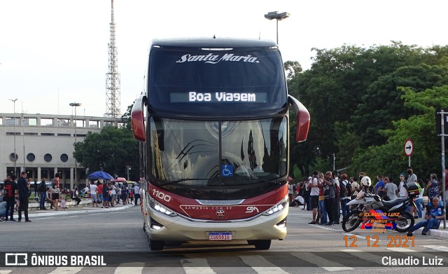 Santa Maria Fretamento e Turismo > Transportes Santa Maria(SP) 1100 na cidade de São Paulo, São Paulo, Brasil, por Claudio Luiz. Número da foto: #9584108.