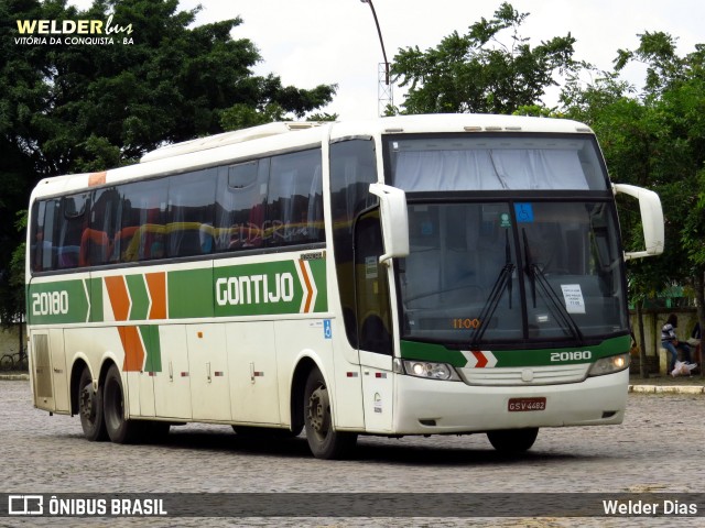 Empresa Gontijo de Transportes 20180 na cidade de Vitória da Conquista, Bahia, Brasil, por Welder Dias. ID da foto: 9583257.