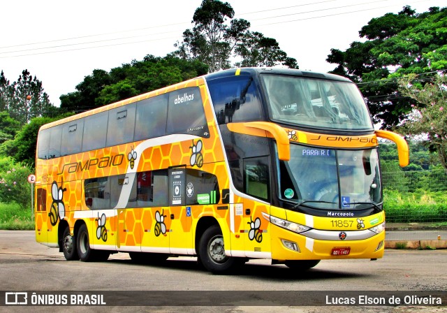 Viação Sampaio 11857 na cidade de Alfenas, Minas Gerais, Brasil, por Lucas Elson de Oliveira. Número da foto: #9585160.