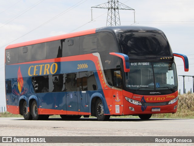 Viação Cetro 20006 na cidade de Messias, Alagoas, Brasil, por Rodrigo Fonseca. Número da foto: #9583371.