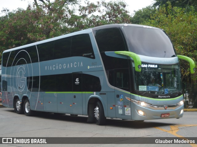 Viação Garcia 8623 na cidade de São Paulo, São Paulo, Brasil, por Glauber Medeiros. ID da foto: 9583439.