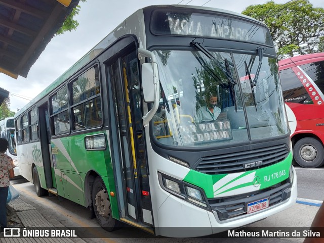 Viação Elite RJ 176.043 na cidade de Volta Redonda, Rio de Janeiro, Brasil, por Matheus Martins da Silva. ID da foto: 9587755.