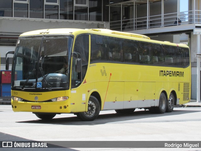 Viação Itapemirim 5101 na cidade de Rio de Janeiro, Rio de Janeiro, Brasil, por Rodrigo Miguel. ID da foto: 9587695.