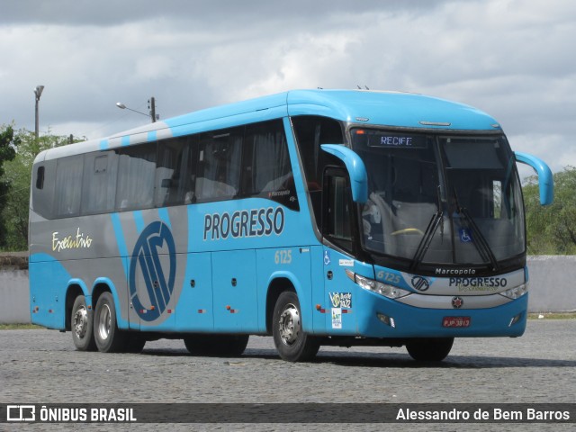 Auto Viação Progresso 6125 na cidade de Caruaru, Pernambuco, Brasil, por Alessandro de Bem Barros. ID da foto: 9585646.