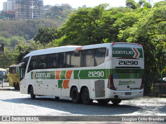 Empresa Gontijo de Transportes 21290 na cidade de Belo Horizonte, Minas Gerais, Brasil, por Douglas Célio Brandao. ID da foto: 9587498.