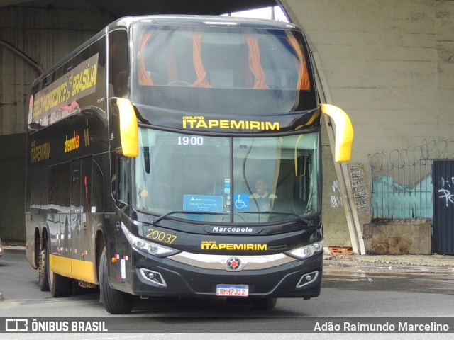 Viação Itapemirim 20037 na cidade de Belo Horizonte, Minas Gerais, Brasil, por Adão Raimundo Marcelino. Número da foto: #9586919.