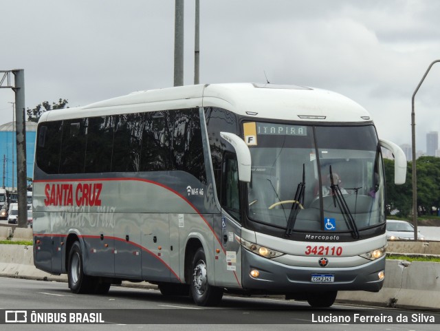 Viação Santa Cruz 342110 na cidade de São Paulo, São Paulo, Brasil, por Luciano Ferreira da Silva. ID da foto: 9587196.