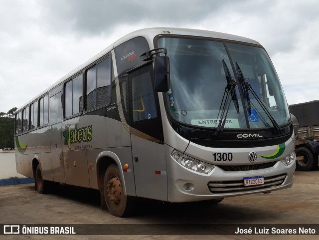 Mateus Transportes 1300 na cidade de Entre Rios de Minas, Minas Gerais, Brasil, por José Luiz Soares Neto. Número da foto: #9586842.