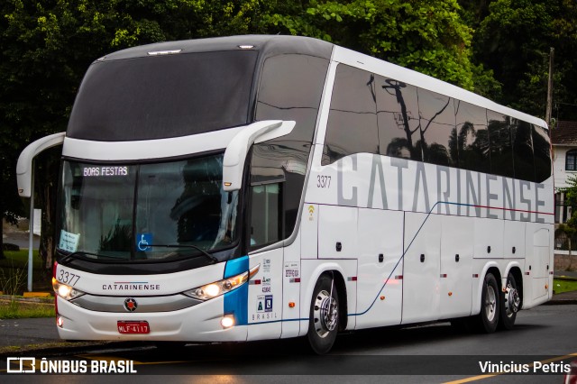 Auto Viação Catarinense 3377 na cidade de Joinville, Santa Catarina, Brasil, por Vinicius Petris. ID da foto: 9587663.