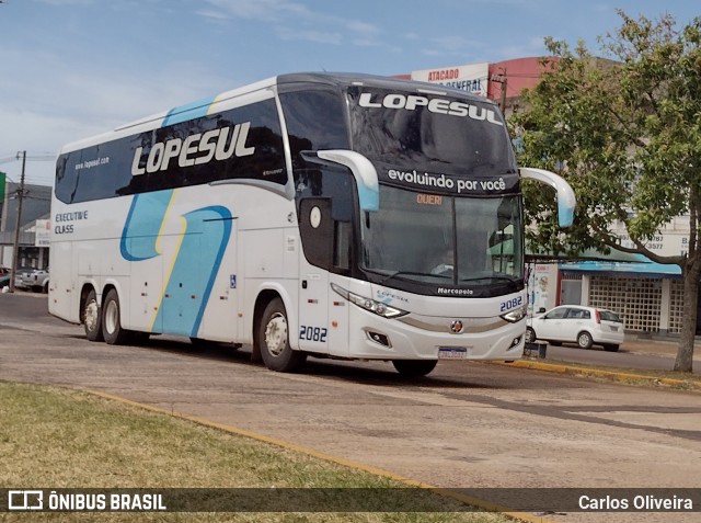 LopeSul Transportes - Lopes e Oliveira Transportes e Turismo - Lopes Sul 2082 na cidade de Cascavel, Paraná, Brasil, por Carlos Oliveira. Número da foto: #9591614.