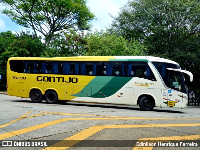 Empresa Gontijo de Transportes 18200 na cidade de São Paulo, São Paulo, Brasil, por Edinilson Henrique Ferreira. ID da foto: 9589235.