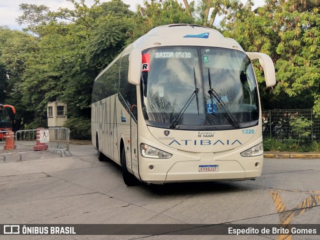 Viação Atibaia São Paulo 1320 na cidade de São Paulo, São Paulo, Brasil, por Espedito de Brito Gomes. Número da foto: #9592130.