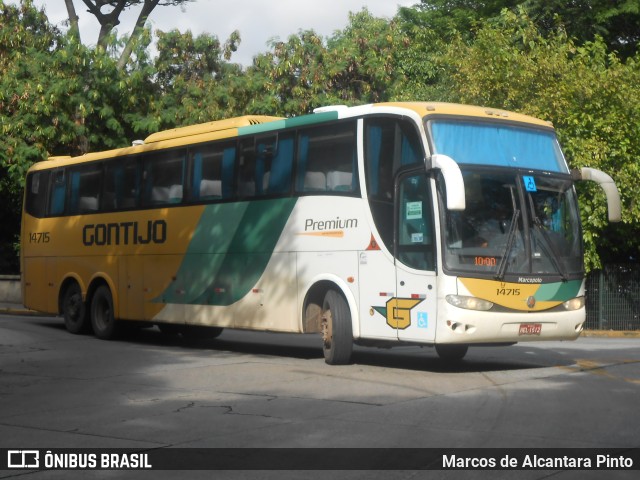 Empresa Gontijo de Transportes 14715 na cidade de São Paulo, São Paulo, Brasil, por Marcos de Alcantara Pinto. ID da foto: 9589957.