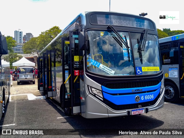 Transwolff Transportes e Turismo 6 6606 na cidade de São Paulo, São Paulo, Brasil, por Henrique Alves de Paula Silva. Número da foto: #9590116.