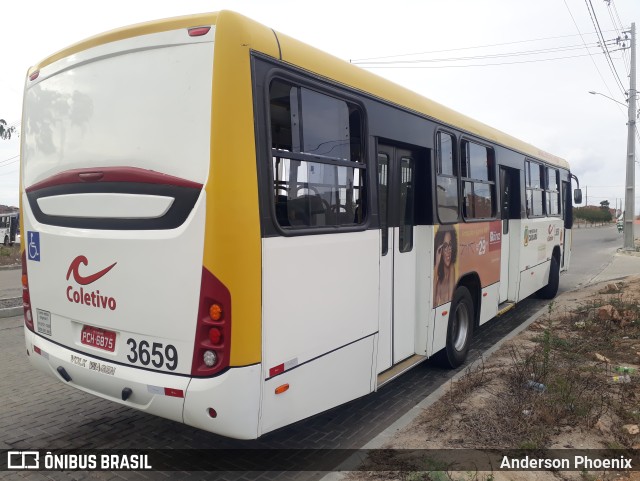 Coletivo Transportes 3659 na cidade de Caruaru, Pernambuco, Brasil, por Anderson Phoenix. ID da foto: 9590428.