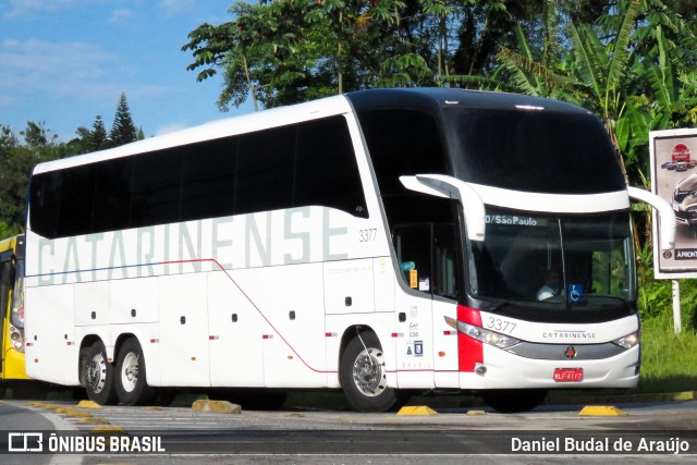 Auto Viação Catarinense 3377 na cidade de Joinville, Santa Catarina, Brasil, por Daniel Budal de Araújo. Número da foto: #9593023.
