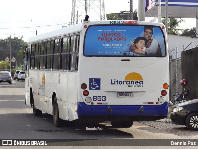 Litorânea Transportes 853 na cidade de Natal, Rio Grande do Norte, Brasil, por Dennis Paz. Número da foto: #9588839.