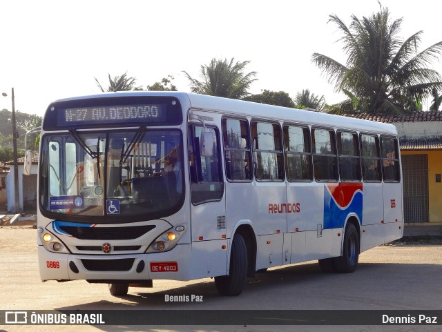 Reunidas Transportes Urbanos 0886 na cidade de Natal, Rio Grande do Norte, Brasil, por Dennis Paz. Número da foto: #9589052.