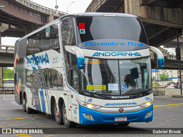 Empresa de Transportes Andorinha 7404 na cidade de Rio de Janeiro, Rio de Janeiro, Brasil, por Gabriel Brook. Número da foto: #9593026.