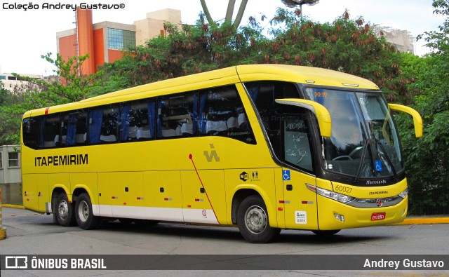 Viação Itapemirim 60027 na cidade de São Paulo, São Paulo, Brasil, por Andrey Gustavo. ID da foto: 9592662.