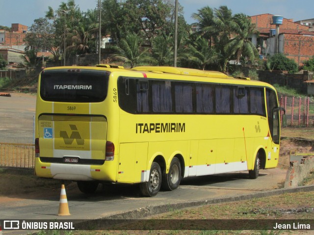 Viação Itapemirim 5869 na cidade de São Luís, Maranhão, Brasil, por Jean Lima. ID da foto: 9590810.