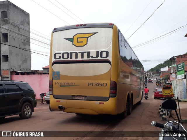 Empresa Gontijo de Transportes 14360 na cidade de Ituberá, Bahia, Brasil, por Lucas Anjos. ID da foto: 9589669.