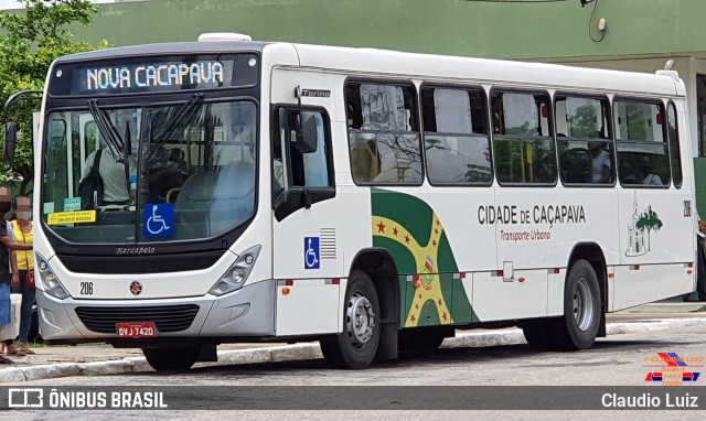 ABC Transportes Coletivos - Cidade de Caçapava 206 na cidade de Caçapava, São Paulo, Brasil, por Claudio Luiz. ID da foto: 9590141.