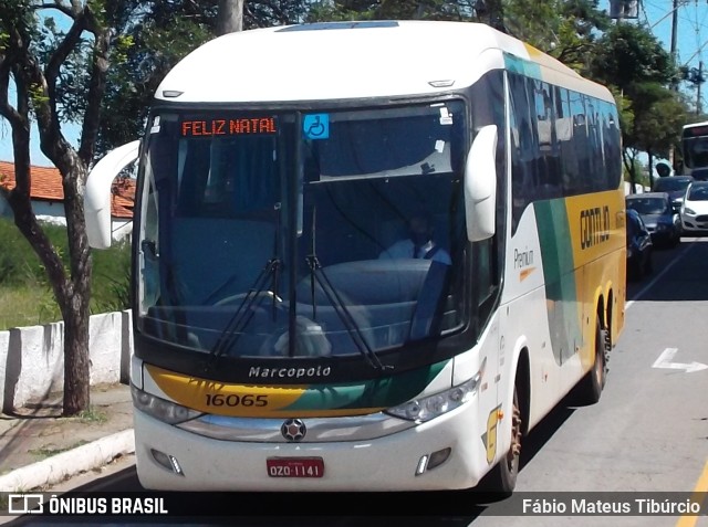 Empresa Gontijo de Transportes 16065 na cidade de Três Corações, Minas Gerais, Brasil, por Fábio Mateus Tibúrcio. ID da foto: 9590244.